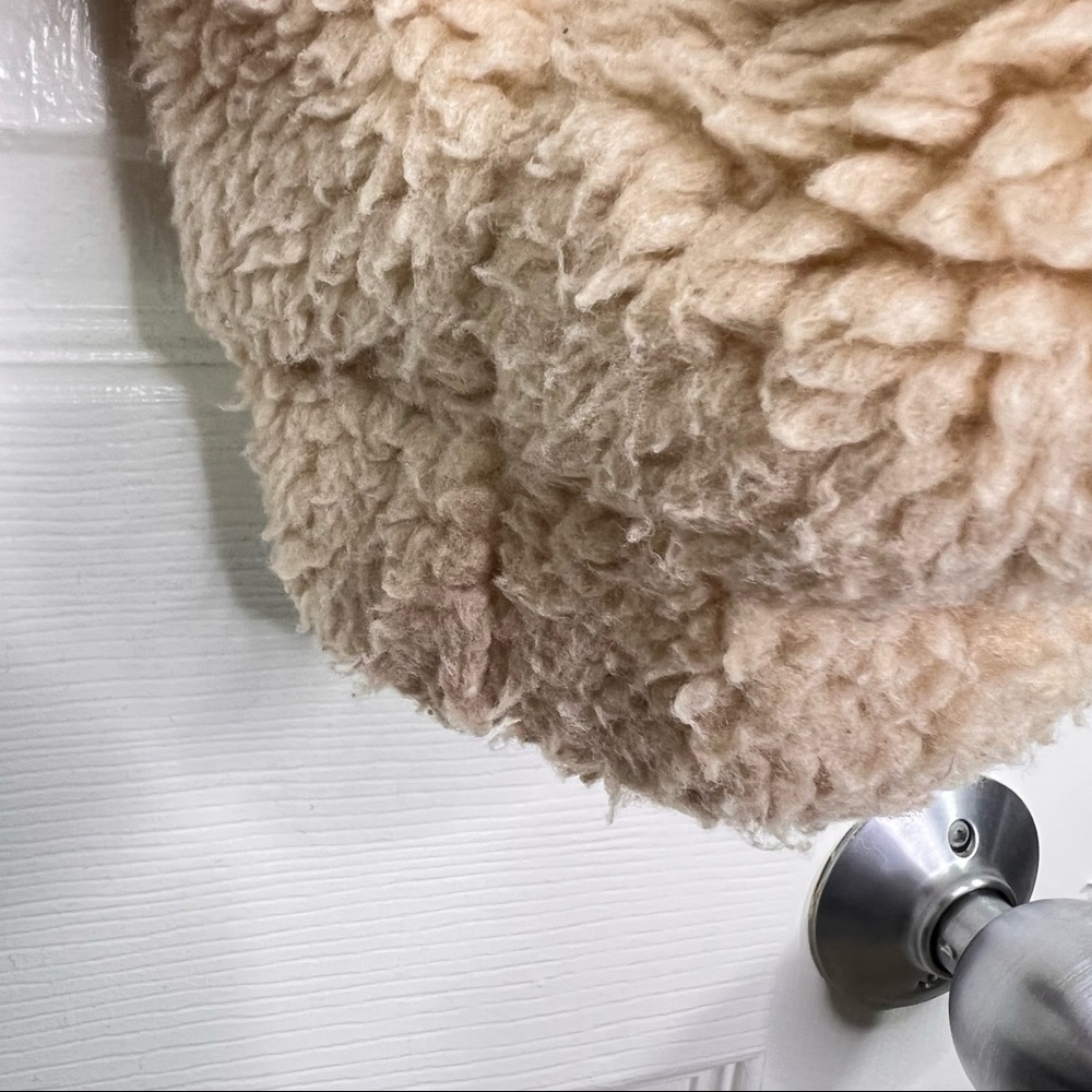 Thread & Supply Anthropologie Full Zip Teddy Jacket in Taupe Size S - Picture 14 of 15